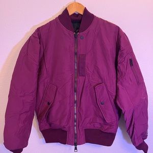 Air Jordan Reversible MA-1 Bomber Jacket Bordeaux Black Men's